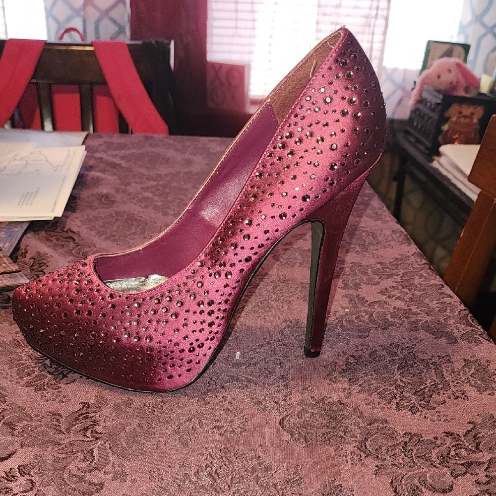 Elegant Studded Pink High Heels